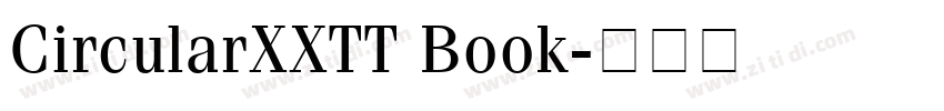 CircularXXTT Book字体转换